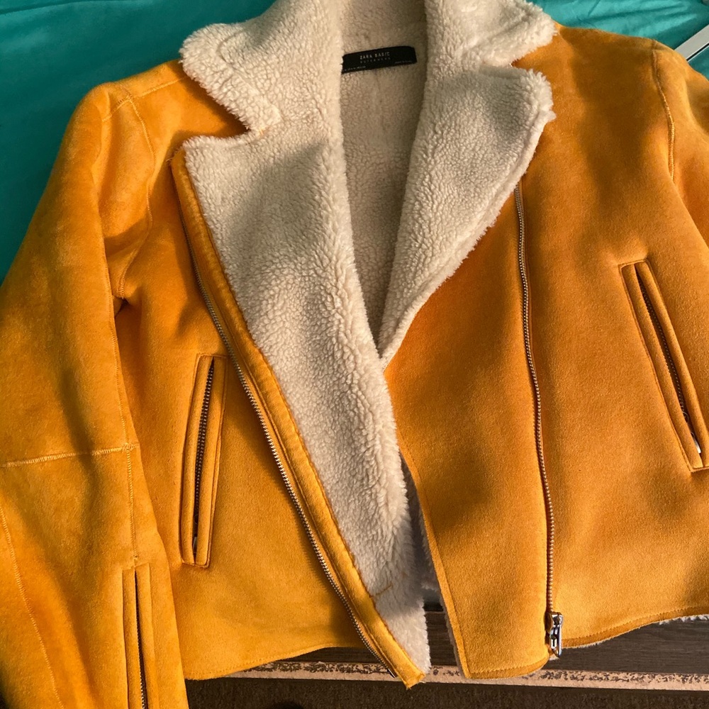 Mustard color fall jacket